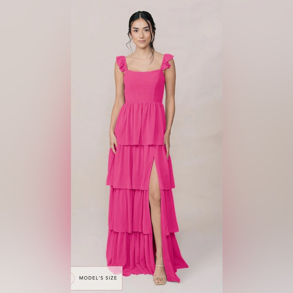 Revelry Poppy Chiffon Dress